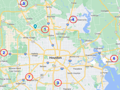 CED Houston & Satellite Locations Map